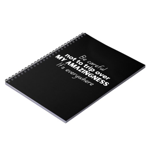 Wees voorzichtig om niet over mijn verbazing te st notitieboek (Linkerzijde)