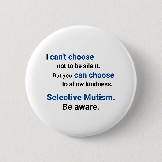 Wees voorzichtig ronde button 5,7 cm (Voorkant)