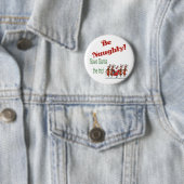 Wees voorzichtig... ronde button 5,7 cm (In situ)