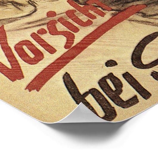 Wees voorzichtig - spionageposter poster (Hoek)