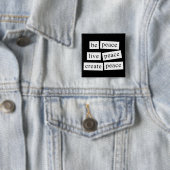 Wees vrede vierkante button 5,1 cm (In situ)