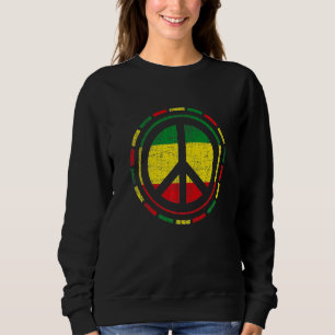 Wees vredig Rasta kleuren Trui