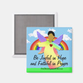 Wees vreugdevol in hoop en Trouw in Gebed Magneet (Voorkant / Achterkant)