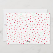 Wees vreugdevolle kleurrijke vakantie briefpers fo feestdagenkaart (Achterkant)