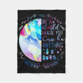 Wees vriendelijk als alfabet Amerikaanse gebarenta Fleece Deken (Voorkant)