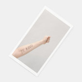 Wees vriendelijk Arm Bericht Handdoek Servet (Hoek)