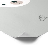 Wees vriendelijk, baby beer kinder bevestiging pri poster (Hoek)