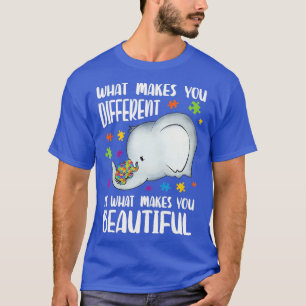 Wees vriendelijk baby Elephant Mam autisme Child A T-shirt