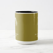 Wees vriendelijk Bloem Tweekleurige Koffiemok (Center)