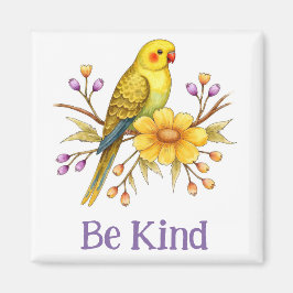 Wees vriendelijk bloemenmagneet magneet