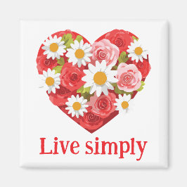 Wees vriendelijk bloemenmagneet magneet