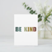 Wees vriendelijk briefkaart (Staand voorkant)