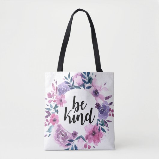 Wees vriendelijk canvas tas (Voorkant)