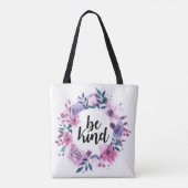Wees vriendelijk canvas tas (Achterkant)