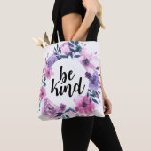 Wees vriendelijk canvas tas (Dichtbij)