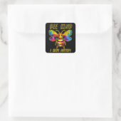 Wees vriendelijk dat ik autisme heb vierkante sticker (Tas)