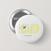 Wees vriendelijk - een positief woord ronde button 5,7 cm (Voorkant /achterkant)