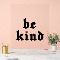 Wees vriendelijk – eenvoudige positieve boodschap