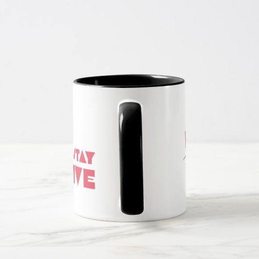 Wees vriendelijk en blijf wetenswaardig mok (Handvat)