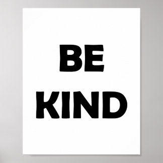 Wees vriendelijk en glanzend | Motivatie woorden Poster