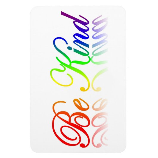 Wees vriendelijk flexibele magneet (Verticaal)