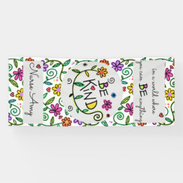 Wees vriendelijk gepersonaliseerde school verpleeg spandoek