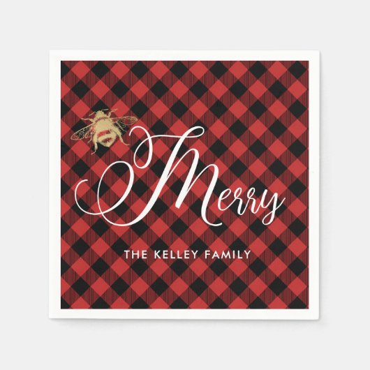 Wees vriendelijk, Goud bier op Red Buffalo Aangepa Servet (Voorkant)