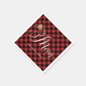 Wees vriendelijk, Goud bier op Red Buffalo Aangepa Servet (Hoek)