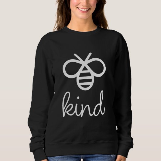 Wees vriendelijk Grappig Schattige Bumble Bee Scha Trui (Voorkant)
