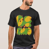 Wees vriendelijk groen en goud 01 Sticker T-shirt (Voorkant)