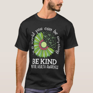 Wees vriendelijk groen lint Tal Health Awareness T-shirt