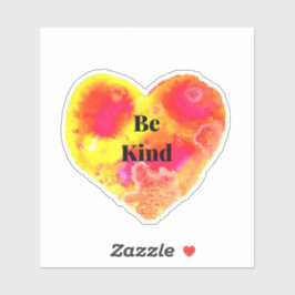 Wees vriendelijk hart Sticker