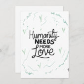 Wees vriendelijk Herinneringsontwerp Kaart (Voorkant / Achterkant)