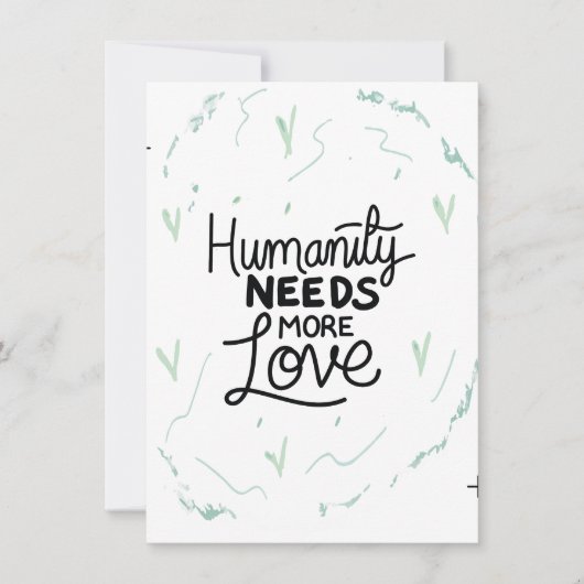 Wees vriendelijk Herinneringsontwerp Kaart (Voorkant)