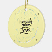 Wees vriendelijk Herinneringsontwerp Keramisch Ornament (Links)