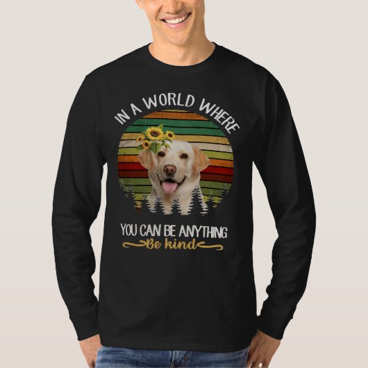 Wees vriendelijk hond labrador t-shirt (Voorkant)