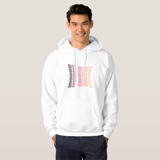 Wees vriendelijk hoodie (Voorkant volledig)