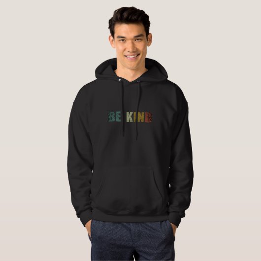 Wees vriendelijk hoodie (Voorkant volledig)