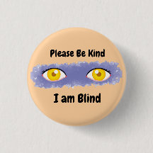 Wees vriendelijk ik ben blind - roze