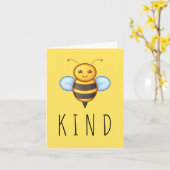 Wees vriendelijk Inspirerend boodschap Schattigee Kaart (Gele Bloem)