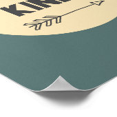 Wees Vriendelijk Inspirerende Kunst - Kinderkamer  Poster (Hoek)