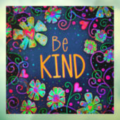 Wees vriendelijk “Inspirivity” raamsticker (Vel 3)