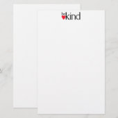 Wees vriendelijk - Kindheid is belangrijk Briefpapier (Voorkant / Achterkant)