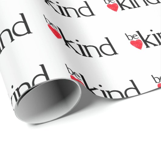 Wees vriendelijk - Kindheid is belangrijk Cadeaupapier (Rol Hoek)