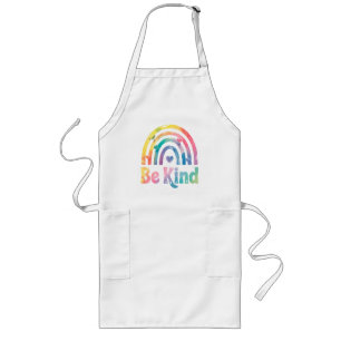Wees vriendelijk kleurrijke regenboog - Inspireren Lang Schort
