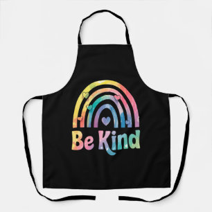 Wees vriendelijk kleurrijke regenboog - Inspireren Schort