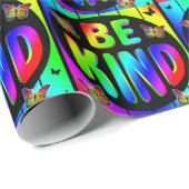 WEES VRIENDELIJK KLEURRIJKE REGENBOOGVLINDERS CADEAUPAPIER (Rol Hoek)