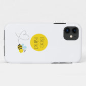 Wees Vriendelijk Knuffelige Cartoon Bij Hartspoor Case-Mate iPhone Case (Achterkant (horizontaal))