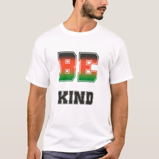 Wees Vriendelijk Krachtig Kleurrijk Typografie Ont T-shirt