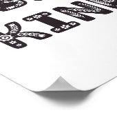 Wees vriendelijk. Kweekkamer voor zwarte en witte Poster (Hoek)